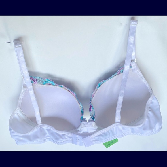 NWT Brazilian Style Women Sexy 🔥🔥Underwired Padded Embroidered Bra Large - Picture 4 of 11